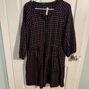 Plaid Madewell dress